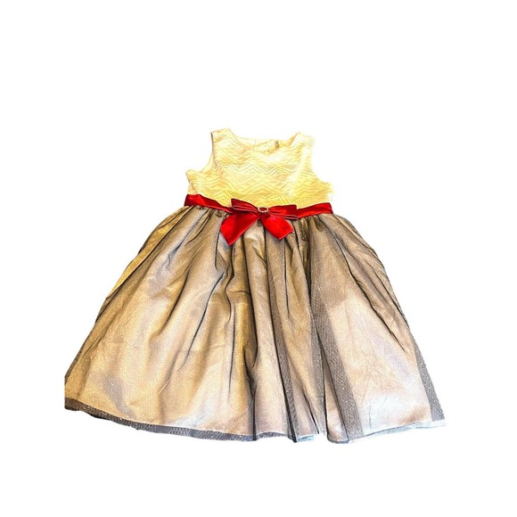 emily west Other - Emily West Pleated Chiffon Coral and White Lace Sleeveless Dress Size 14